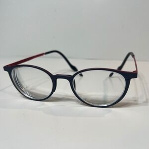 LOOK Materika 70488 Eyeglasses Matte Blue Red Made in Italy Frames